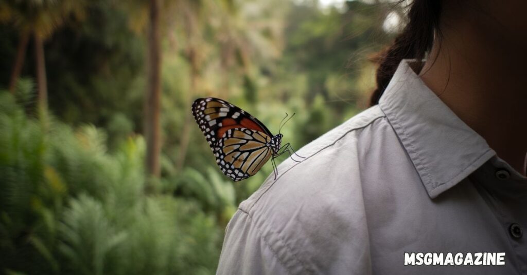 Spiritually When a Butterfly Lands on You