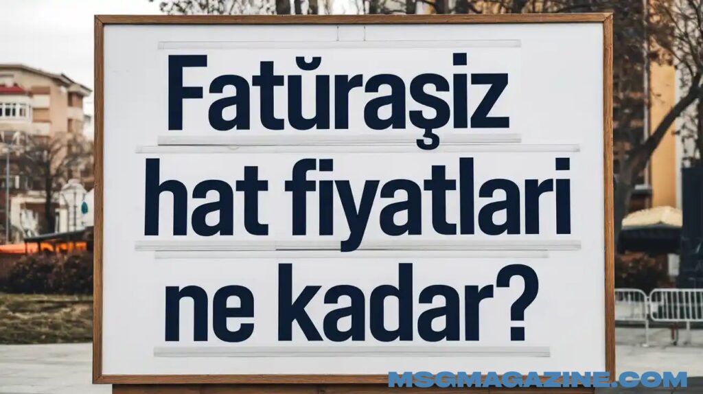 Faturasız Hat Fiyatları Ne Kadar?