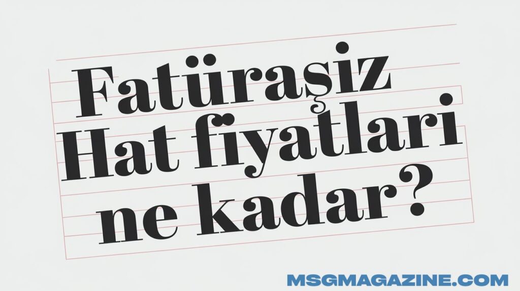 Faturasız Hat Fiyatları Ne Kadar?